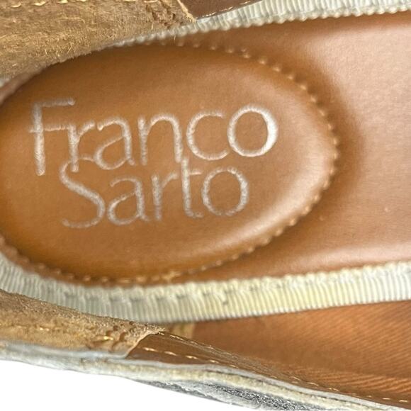 FRANCO SARTO Bisma Metallic Silver Loafers with Tassels Women's Size 7.5 - Picture 7 of 9